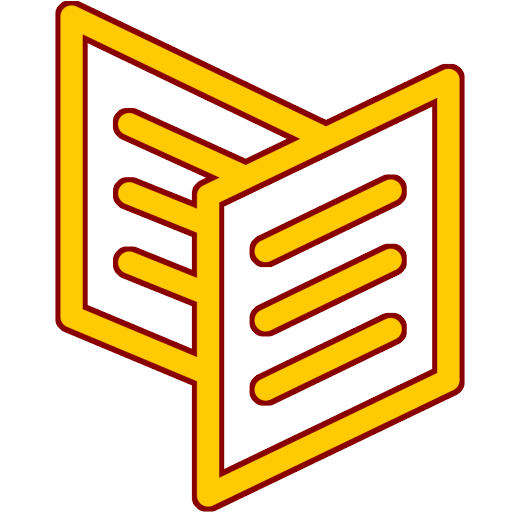 The logo for Carrd, stylized to the website theme with red and yellow.